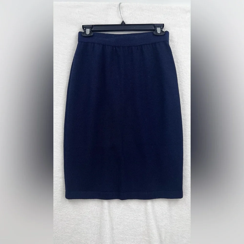 St. John Classic Blue Pencil Skirt A578